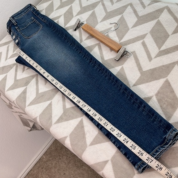 Anthropologie AG Vintage Stevie Ankle Button Front Jeans Size 27R - Picture 10 of 10